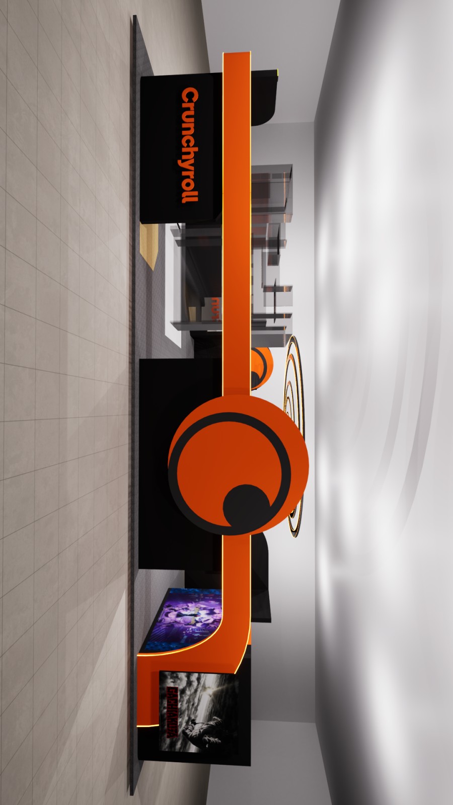 Stand inmersivo para Crunchyroll